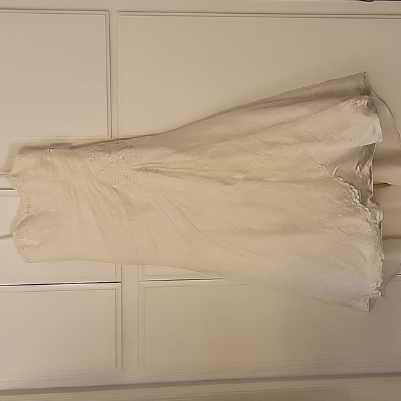 NWT Camille La Vie Women's Ivory Sleeveless Wedding Dress Size 14 - Picture 5 of 6